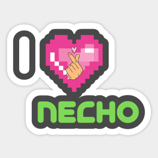 I LOVE necho Sticker
